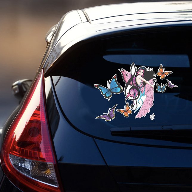 Pegatina Nota de música Mariposas Fairy (Subido por el creador)