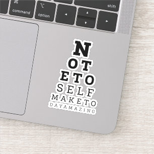 Pegatina Nota De Prueba De Eyesight Para Autohacer Hoy Incr