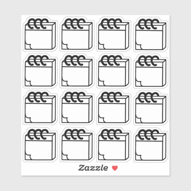 Pegatina Notas del planificador Multipack (Hoja)