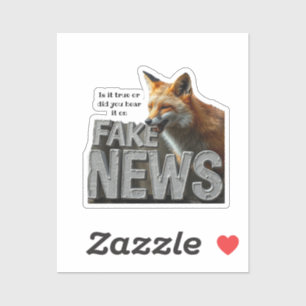 Pegatina Noticias falsas Fox Kamala Personalizado Humor div