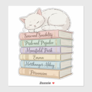 Pegatina Novelas de Jane Austen IX