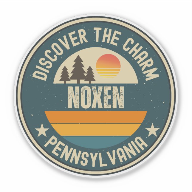 Pegatina Noxen, Pensilvania (Anverso)