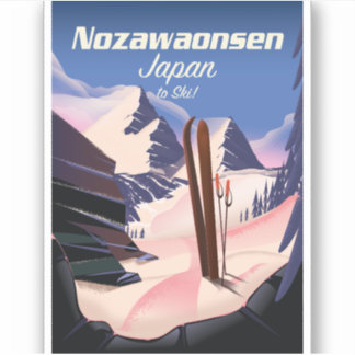 Pegatina Nozawaonsen Japón esquiar