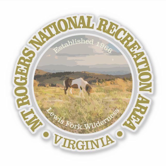 Pegatina NRA de Mount Rogers (Anverso)