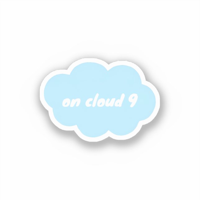 Pegatina Nube 9 (Anverso)