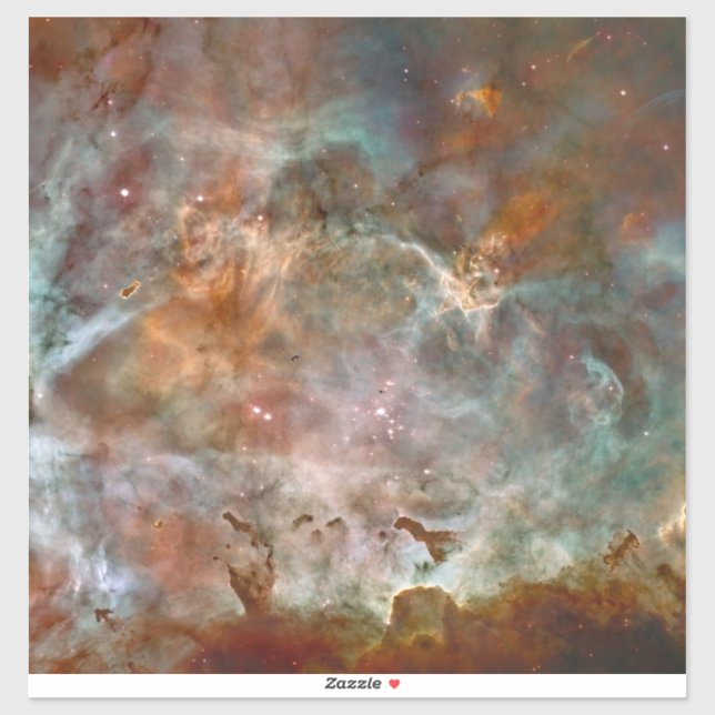 Pegatina Nubes oscuras de Carina Nebula Hubble Space (Hoja)