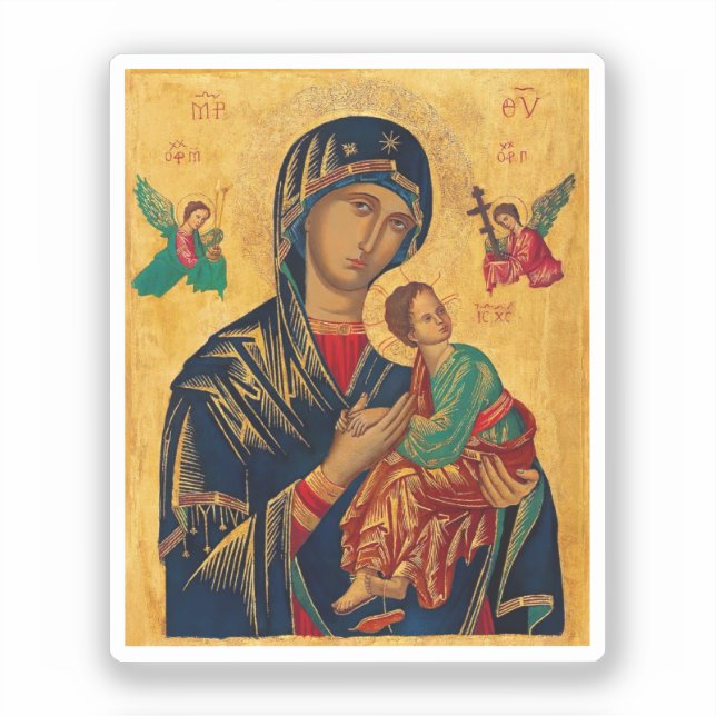 Pegatina Nuestra madre del éxito perpetuo (Anverso)