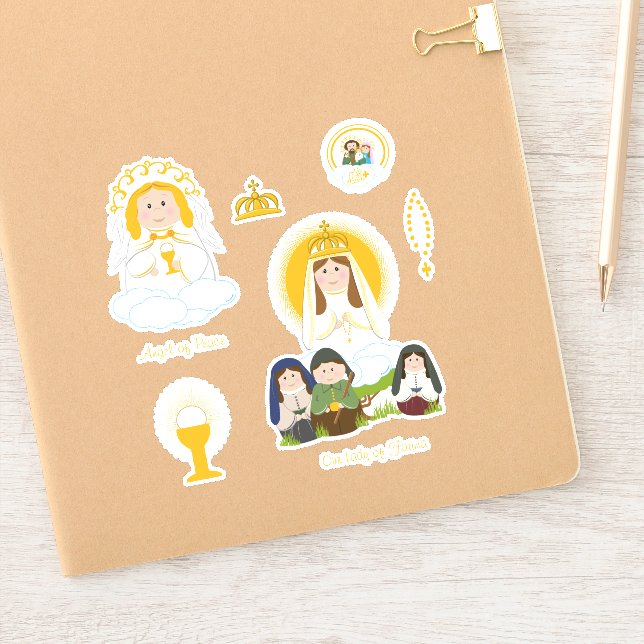 Pegatina Nuestra Señora de Fátima (Cuaderno)