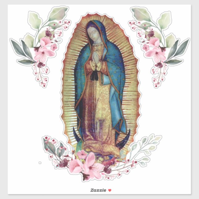 Pegatina Nuestra Señora de Guadalupe, Nuestra Señora de Gua (Hoja)