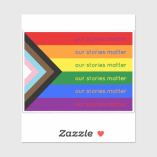 Pegatina Nuestras Historias Importan Orgullo Gay Intersecci