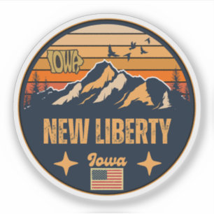 Pegatina Nueva Libertad, Iowa