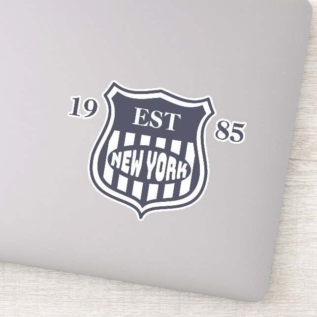 Pegatina Nueva York (Detalle)