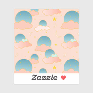 Pegatina Nueve vibraciones en la nube