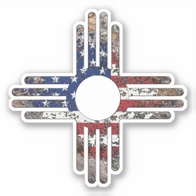 Pegatina Nuevo México de los Estados Unidos de América (Anverso)