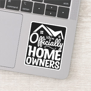 Pegatina Nuevo propietario Somos oficialmente dueños de cas