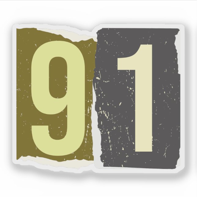 Pegatina Number Magazine Ransom 91 (Anverso)