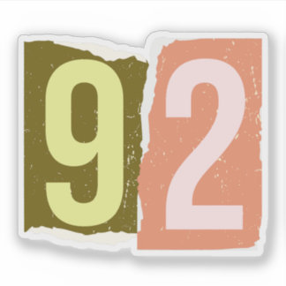 Pegatina Number Magazine Ransom 92