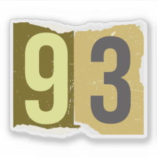 Pegatina Number Magazine Ransom 93