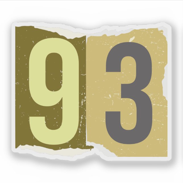 Pegatina Number Magazine Ransom 93 (Anverso)