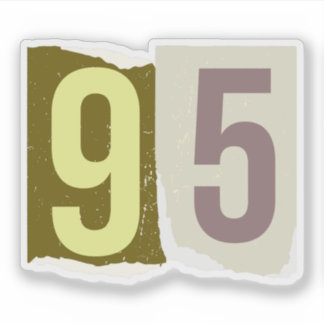 Pegatina Number Magazine Ransom 95