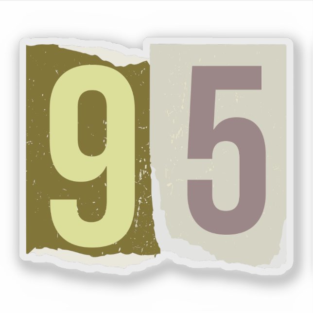 Pegatina Number Magazine Ransom 95 (Anverso)