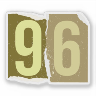 Pegatina Number Magazine Ransom 96