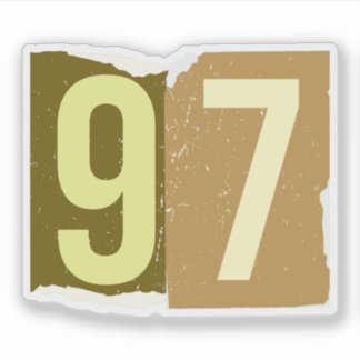 Pegatina Number Magazine Ransom 97