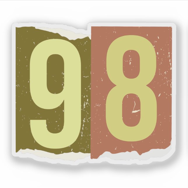 Pegatina Number Magazine Ransom 98 (Anverso)