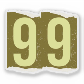 Pegatina Number Magazine Ransom 99