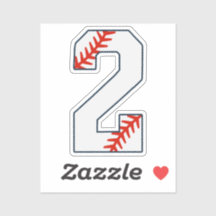 Número 2 de Jersey de Béisbol