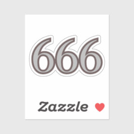 Pegatina Número de Ángel 666 Equilibrio