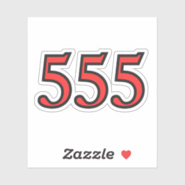 Pegatina Número de Ángel de Bendiciones 555