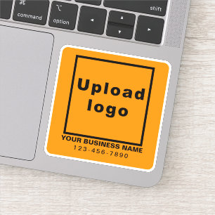 Pegatina Número de teléfono comercial en el vinilo cuadrado