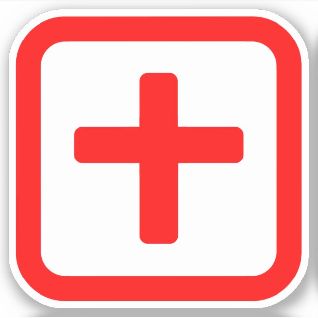 Pegatina Número Diez Japonés 十 【Ju|Kanji (Anverso)