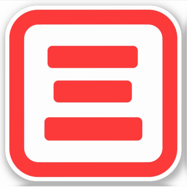 Pegatina Número tres japonés 三 【San|Kanji (Anverso)