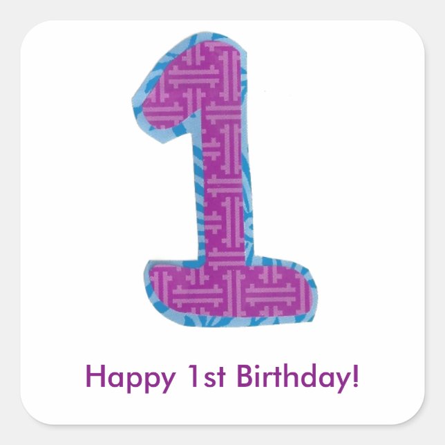 Pegatina Número Uno (Anverso)