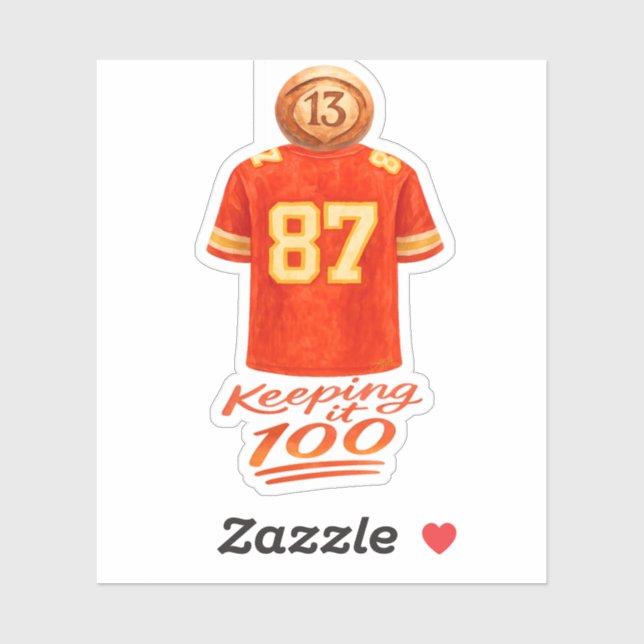 Pegatina Numerology It Adds Up: Keeping It 100 (Hoja)