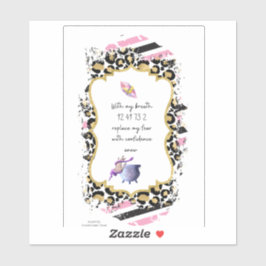 Pegatina Números de Grabovoi para liberarse del miedo