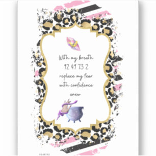 Pegatina Números de Grabovoi para liberarse del miedo