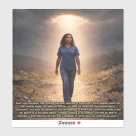 Pegatina Nunca separado de Dios