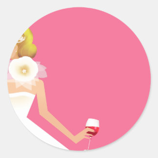 Pegatina nupcial de la invitación de la ducha