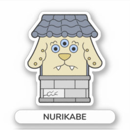 Pegatina Nurikabe Wall Monster Yokai