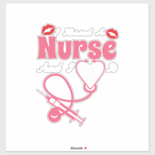 Pegatina Nurse Gift Besé Una Enfermera Y Me Gusta