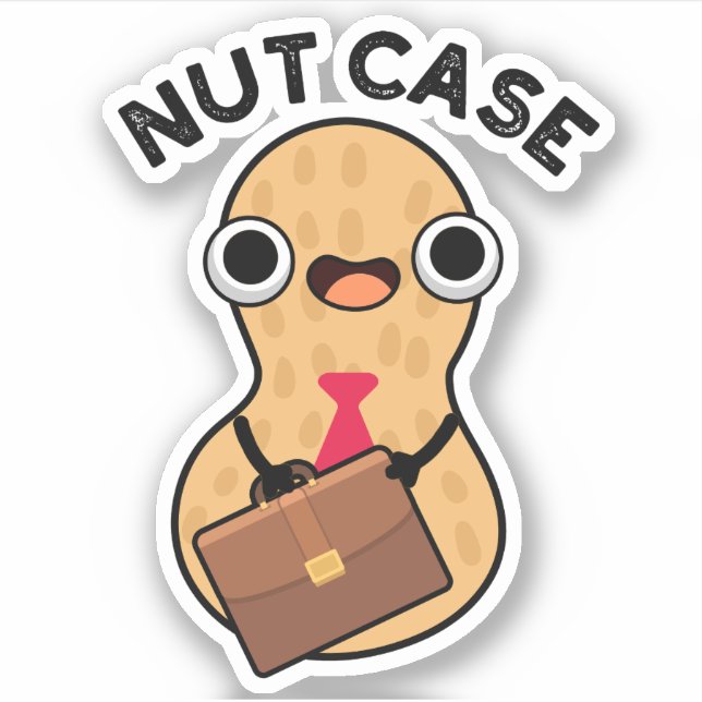 Pegatina Nut Funda Funny Peanut Puns (Anverso)