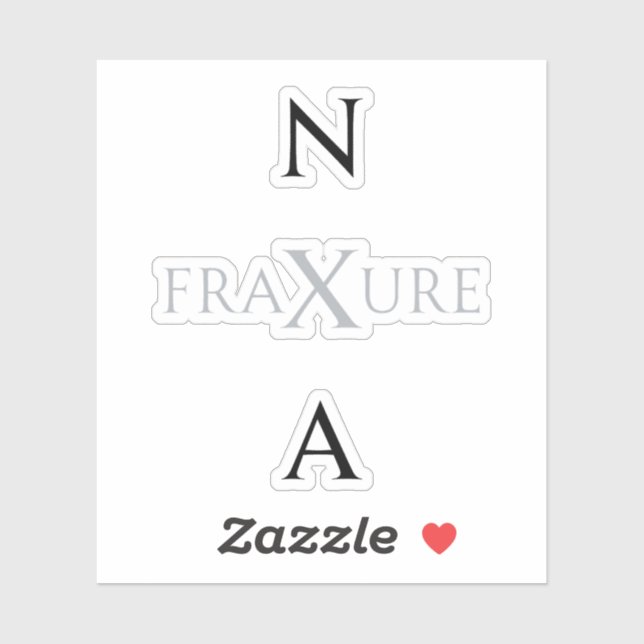 Pegatina NXA : State merch FraXure album Monochrome K-Pop (Hoja)