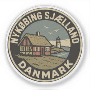 Pegatina Nykøbing Sjælland, Dinamarca Danmark