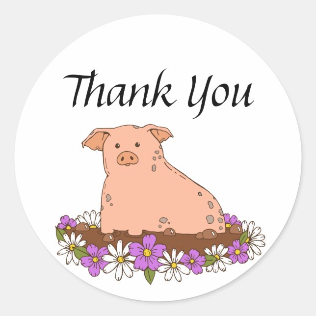 Pegatina o etiqueta de cerdo (Anverso)