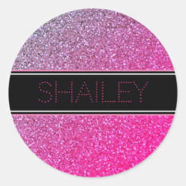 Pegatina o Sello para sobres de las espuelas rosad