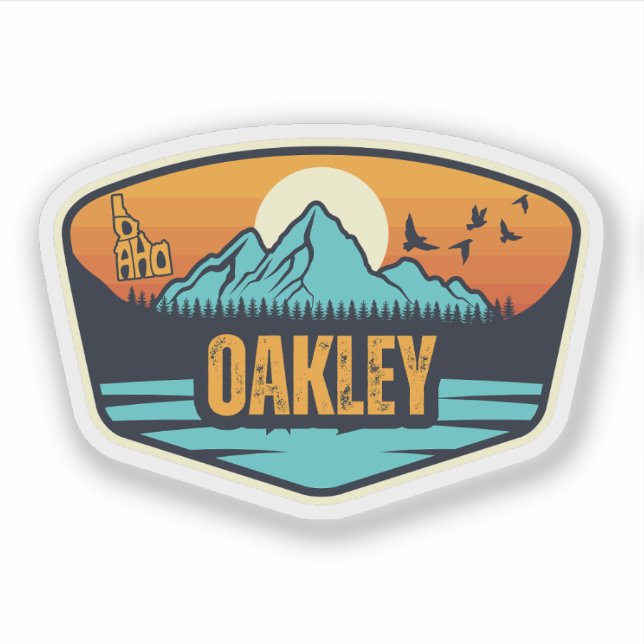 Pegatina Oakley, Idaho (Anverso)