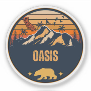 Pegatina Oasis, California